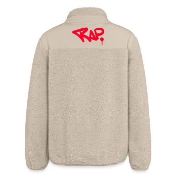 Rap Graffiti Spray Design für Fans - Relaxed Fit Unisex Sherpajacke von Stanley/Stella - Beige - Hinten