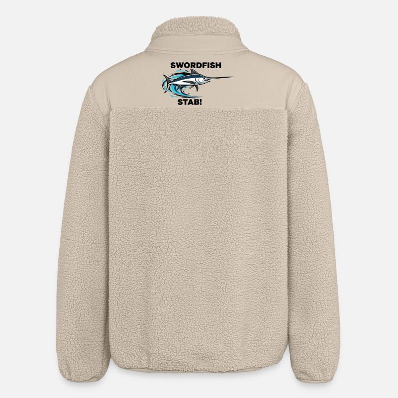 Espadon Stab Épée Mer Swordfish - Veste sherpa unisexe coupe décontractée Stanley/Stella - beige