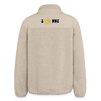 Sonne Sonnenschein - Relaxed Fit Unisex Sherpajacke von Stanley/Stella - Beige - Hinten