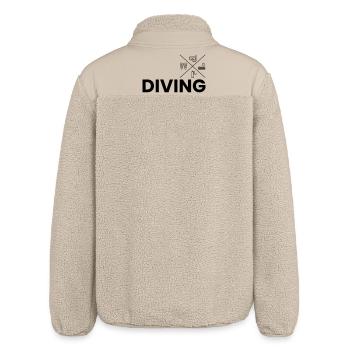 Diving - Relaxed Fit Unisex Sherpa Jacket by Stanley/Stella - beige - Back