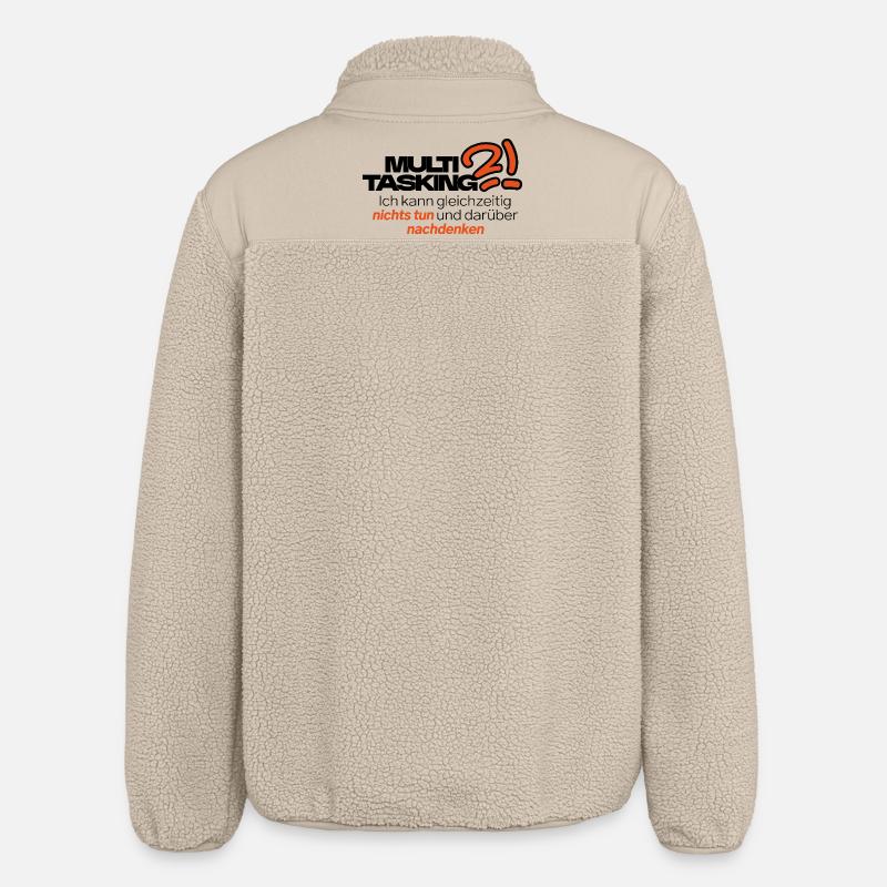 Multitâche dans le style - Veste sherpa unisexe coupe décontractée Stanley/Stella - beige