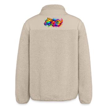 Cano - Relaxed Fit Unisex Sherpa Jacket by Stanley/Stella - beige - Back