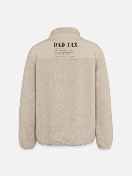 Dad Tax Tee: Kids Budget - Relaxed Fit Unisex Sherpa Jacket by Stanley/Stella - beige