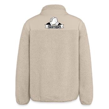 bruder brüder freund kumpel dicker bro brudi bros - Relaxed Fit Unisex Sherpajacke von Stanley/Stella - Beige - Hinten