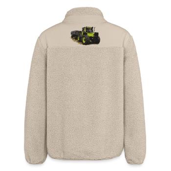 MB trac 1600 turbo avec remorque - Veste sherpa unisexe coupe décontractée Stanley/Stella - beige - Dos