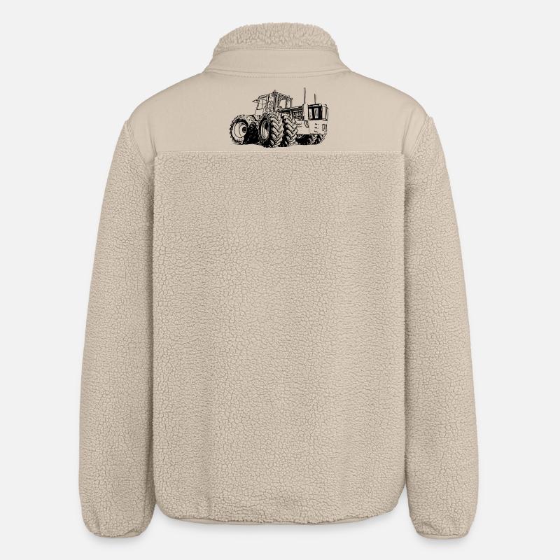 Traktor Gigant - Relaxed Fit Unisex Sherpajacke von Stanley/Stella - Beige