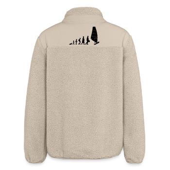 Development of windsurfing - Relaxed Fit Unisex Sherpa Jacket by Stanley/Stella - beige - Back