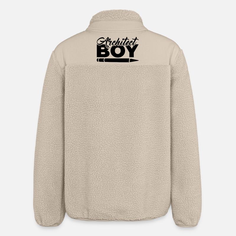 Petit architecte - Veste sherpa unisexe coupe décontractée Stanley/Stella - beige