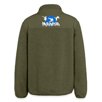 Parkour - Relaxed Fit Unisex Sherpa Jacket by Stanley/Stella - khaki - Back