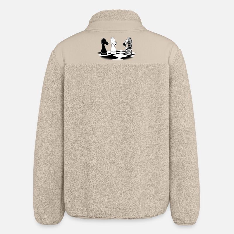 Zebra Knight - Veste sherpa unisexe coupe décontractée Stanley/Stella - beige