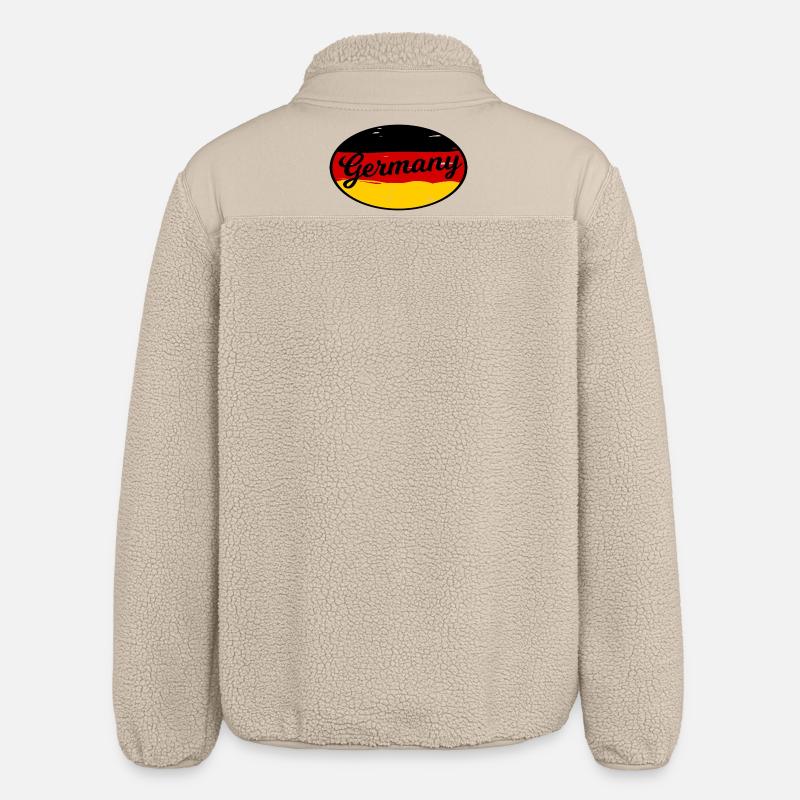 Bumper sticker Germany - Relaxed Fit Unisex Sherpa Jacket by Stanley/Stella - beige