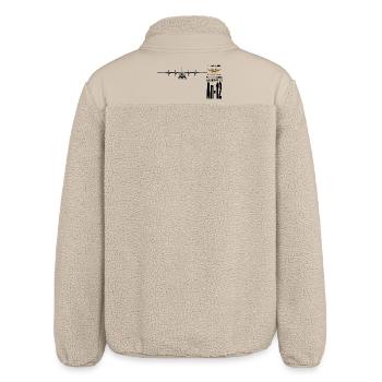 An-12 - Relaxed Fit Unisex Sherpajacke von Stanley/Stella - Beige - Hinten