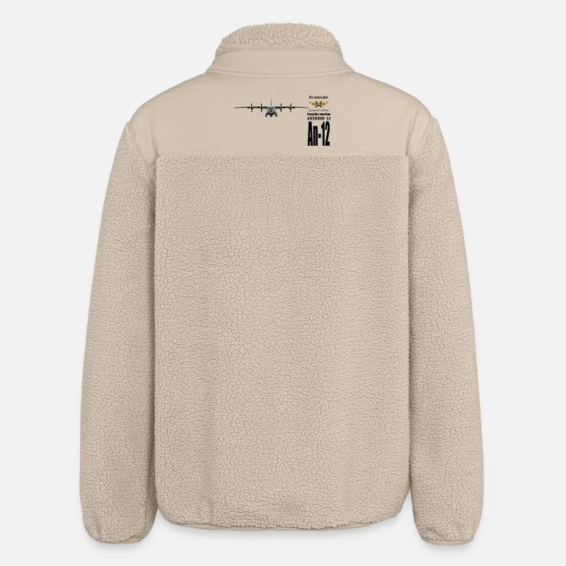 An-12 - Relaxed Fit Unisex Sherpajacke von Stanley/Stella - Beige