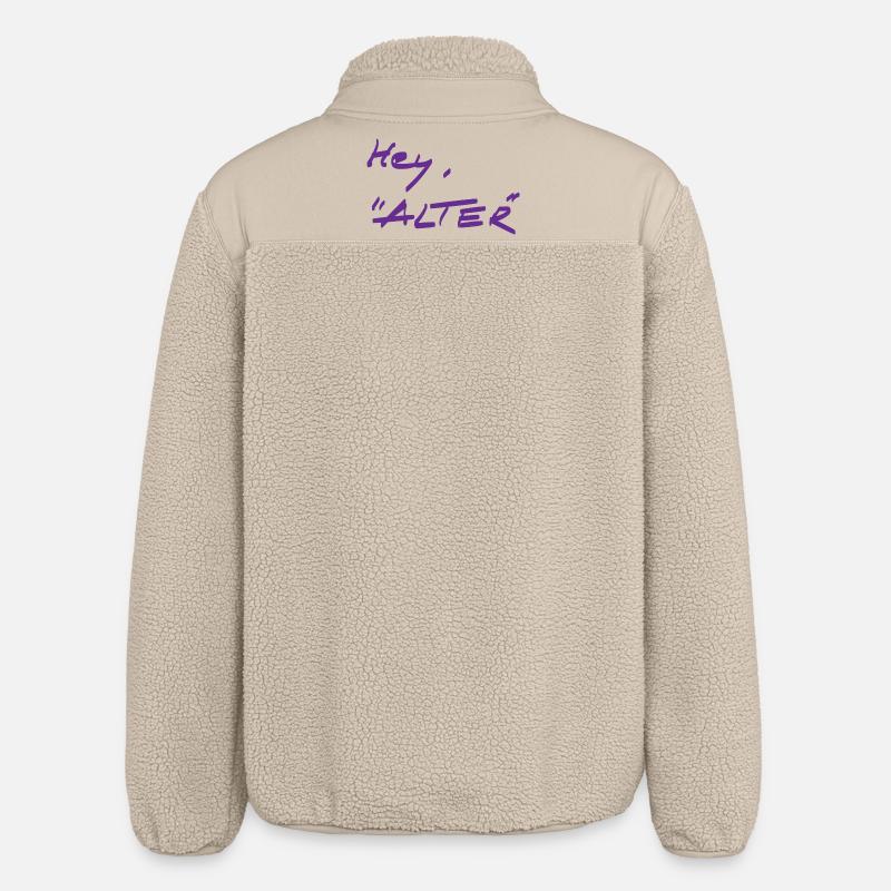 Greeting - different - Relaxed Fit Unisex Sherpa Jacket by Stanley/Stella - beige