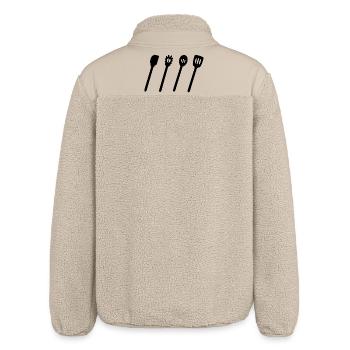 Wooden Spoon Set - Relaxed Fit Unisex Sherpa Jacket by Stanley/Stella - beige - Back