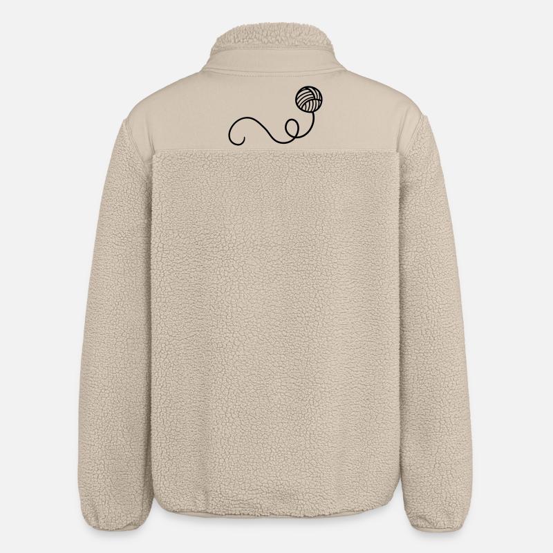 Boule de laine de dessin animé - Veste sherpa unisexe coupe décontractée Stanley/Stella - beige