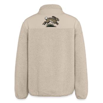 Lièvre de Garenne Bondissant Nature Sauvage - Veste sherpa unisexe coupe décontractée Stanley/Stella - beige - Dos