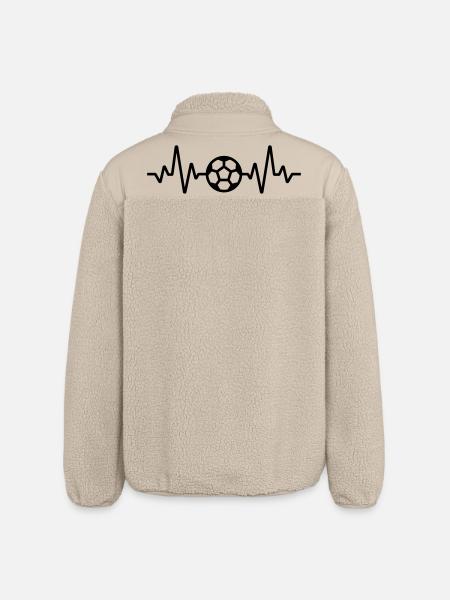 Soccer - Relaxed Fit Unisex Sherpa Jacket by Stanley/Stella - beige