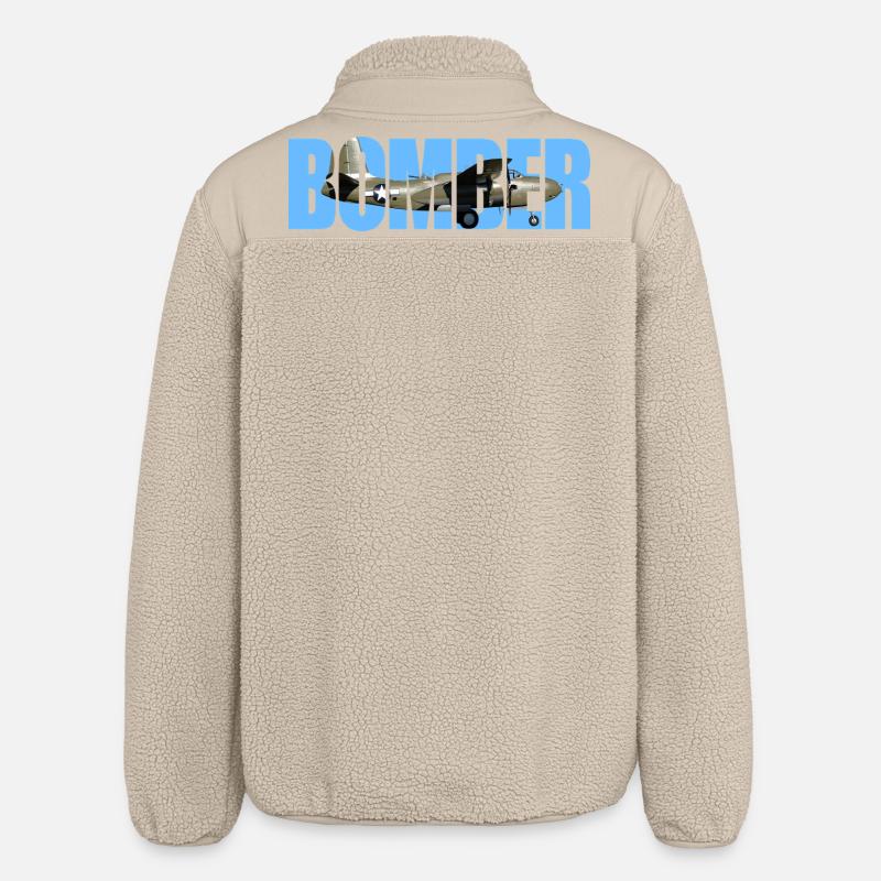 Bomber A-20 Havoc - Relaxed Fit Unisex Sherpajacke von Stanley/Stella - Beige