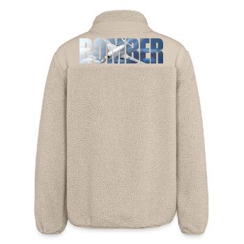 Bomber Tu-160 - Relaxed Fit Unisex Sherpajacke von Stanley/Stella - Beige - Hinten