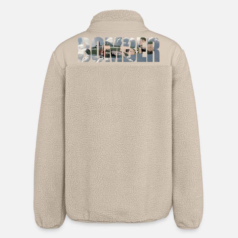 Bomber B-25 Mitchell - Relaxed Fit Unisex Sherpajacke von Stanley/Stella - Beige