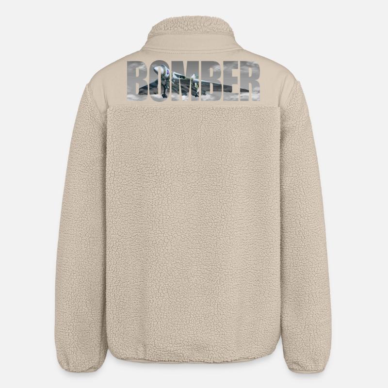 Bomber Avro 698 Vulcan - Relaxed Fit Unisex Sherpajacke von Stanley/Stella - Beige