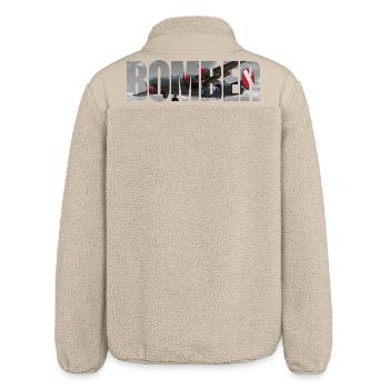 Bomber B-24 Liberator - Relaxed Fit Unisex Sherpa Jacket by Stanley/Stella - beige - Back