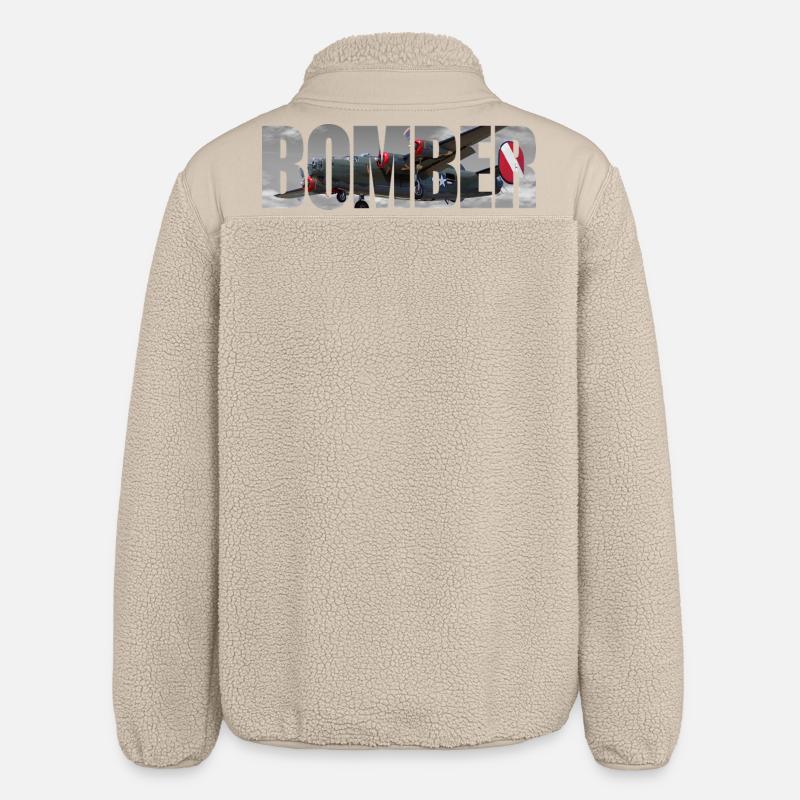 Bomber B-24 Liberator - Relaxed Fit Unisex Sherpajacke von Stanley/Stella - Beige