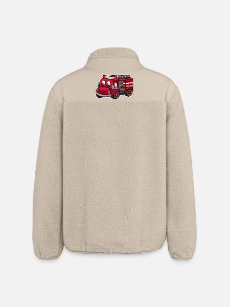 Camions de pompiers - Veste sherpa unisexe coupe décontractée Stanley/Stella - beige