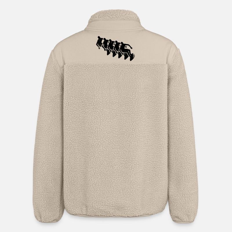 Dessin de surf - Veste sherpa unisexe coupe décontractée Stanley/Stella - beige