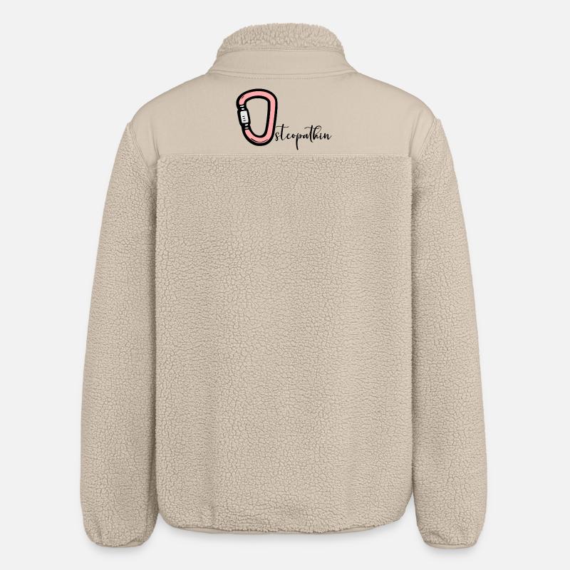 Osteopathy Osteopath - Relaxed Fit Unisex Sherpa Jacket by Stanley/Stella - beige