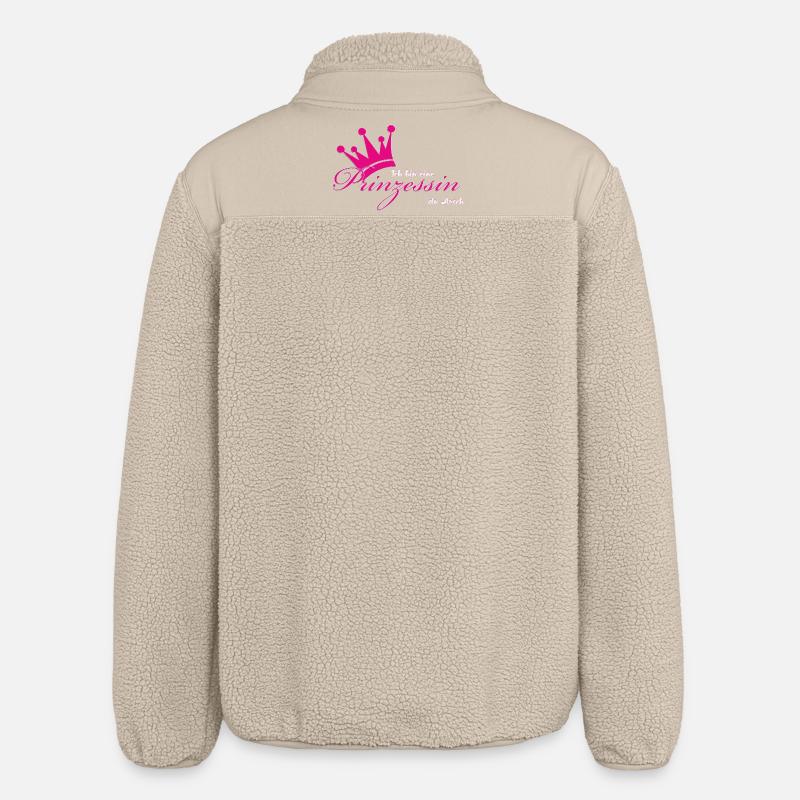 Ich bin eine Prinzessin - Relaxed Fit Unisex Sherpajacke von Stanley/Stella - Beige