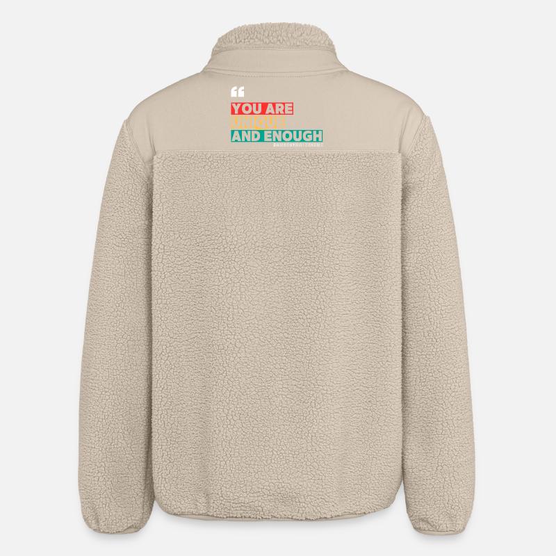 You_are_Unique2 - Veste sherpa unisexe coupe décontractée Stanley/Stella - beige