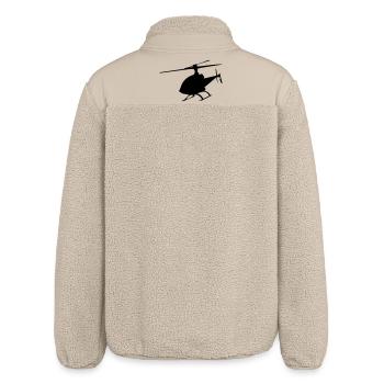 hubschrauber - Relaxed Fit Unisex Sherpajacke von Stanley/Stella - Beige - Hinten