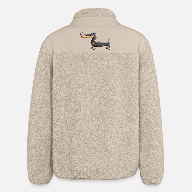 Mignon Teckel - Veste sherpa unisexe coupe décontractée Stanley/Stella - beige