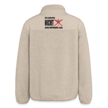 Ich möchte nicht dein Hofnarr sein - Relaxed Fit Unisex Sherpajacke von Stanley/Stella - Beige - Hinten