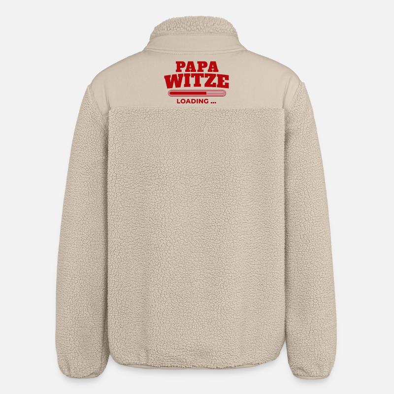 PapaWitze Loading Bar - Relaxed Fit Unisex Sherpajacke von Stanley/Stella - Beige