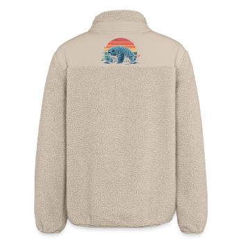 Chien de l’espace imaginatif - Veste sherpa unisexe coupe décontractée Stanley/Stella - beige - Dos