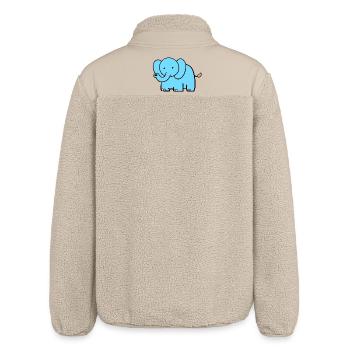 Little elephant - Relaxed Fit Unisex Sherpa Jacket by Stanley/Stella - beige - Back
