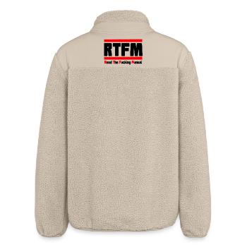 Lesen Sie die Gebrauchsanweisung! Lesen Sie das Handbuch! * - Relaxed Fit Unisex Sherpajacke von Stanley/Stella - Beige - Hinten