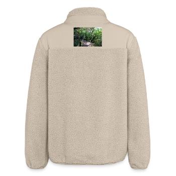 Madeira Portugal Poster - Relaxed Fit Unisex Sherpajacke von Stanley/Stella - Beige - Hinten