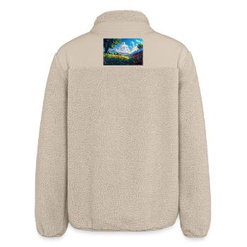 Poster Illustration Paysage de Nature - Veste sherpa unisexe coupe décontractée Stanley/Stella - beige - Dos