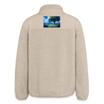 Poster Illustration Paysage de Nature - Veste sherpa unisexe coupe décontractée Stanley/Stella - beige - Dos
