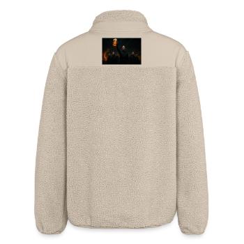 Was trinken wir? - Relaxed Fit Unisex Sherpajacke von Stanley/Stella - Beige - Hinten