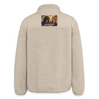 Dark fantasy horror illustration - Veste sherpa unisexe coupe décontractée Stanley/Stella - beige - Dos