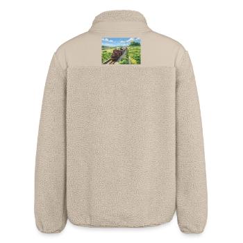 Dduallt-Doppelspiel - Relaxed Fit Unisex Sherpajacke von Stanley/Stella - Beige - Hinten