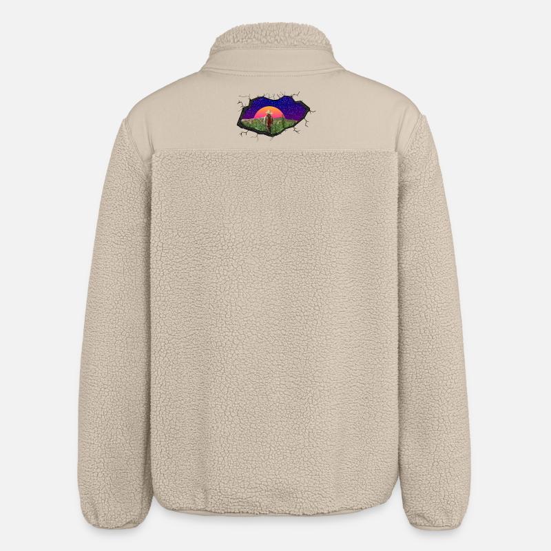 Weed Farmer - Relaxed Fit Unisex Sherpajacke von Stanley/Stella - Beige