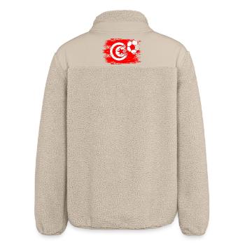 Flag football tunisien utilisé - Veste sherpa unisexe coupe décontractée Stanley/Stella - beige - Dos