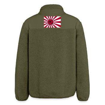 Japan Nippon Nihon JAPANISCHE Asia Sport FAN - Relaxed Fit Unisex Sherpajacke von Stanley/Stella - Khaki - Hinten