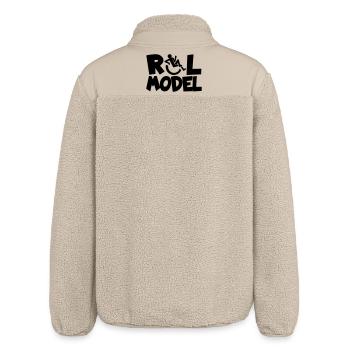 Every wheelchair user is a role model * - Relaxed Fit Unisex Sherpa Jacket by Stanley/Stella - beige - Back